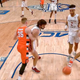 Looks like Buddy Boeheim (No. 35) took a swing at his opponent.
